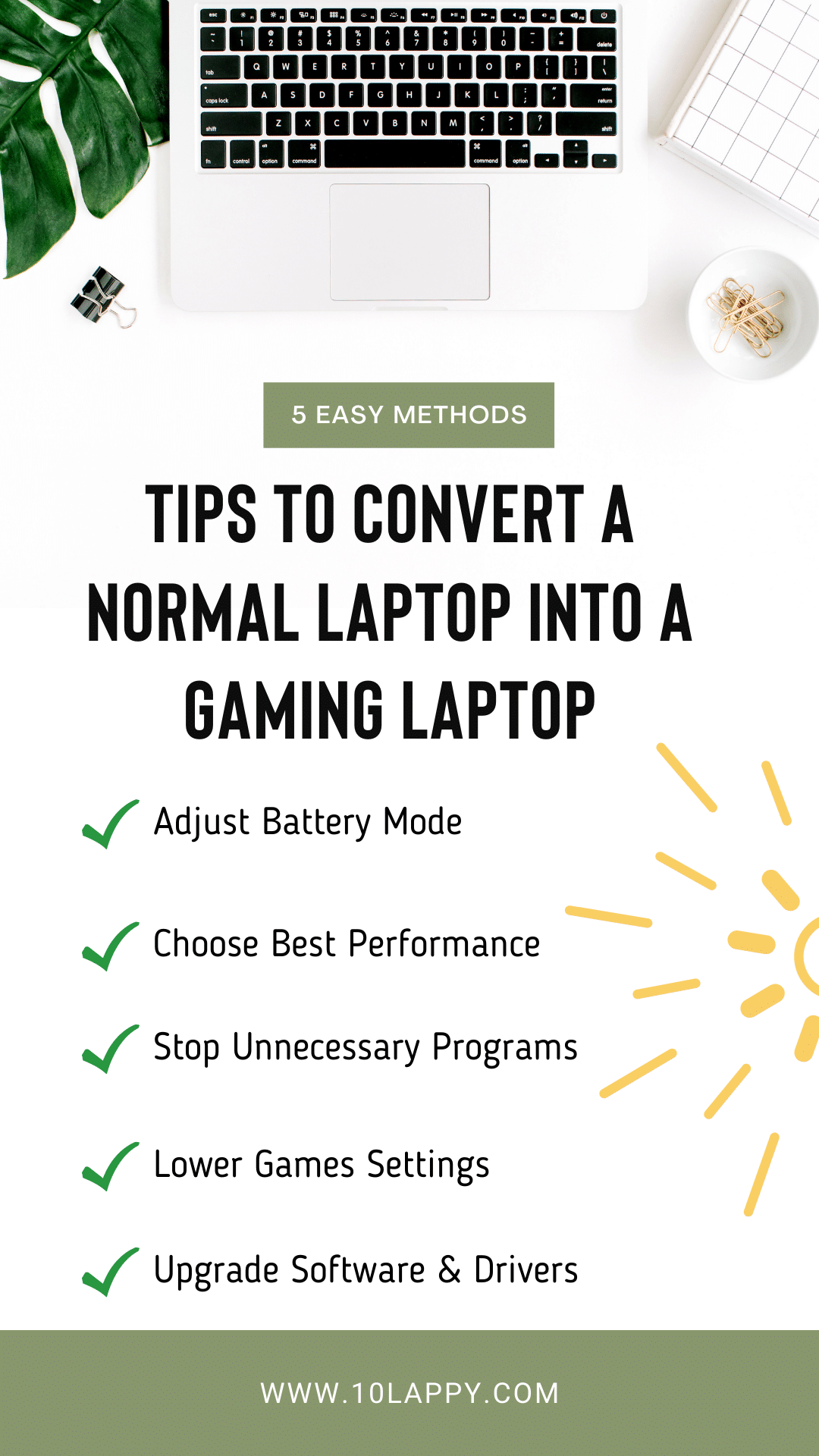 Tips To Convert A Normal Laptop Into A Gaming Laptop