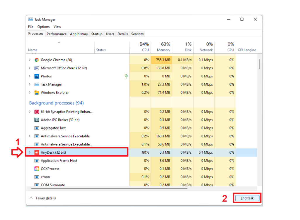 how to fix high cpu usage