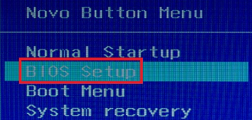 how to access bios setup on lenovo laptop