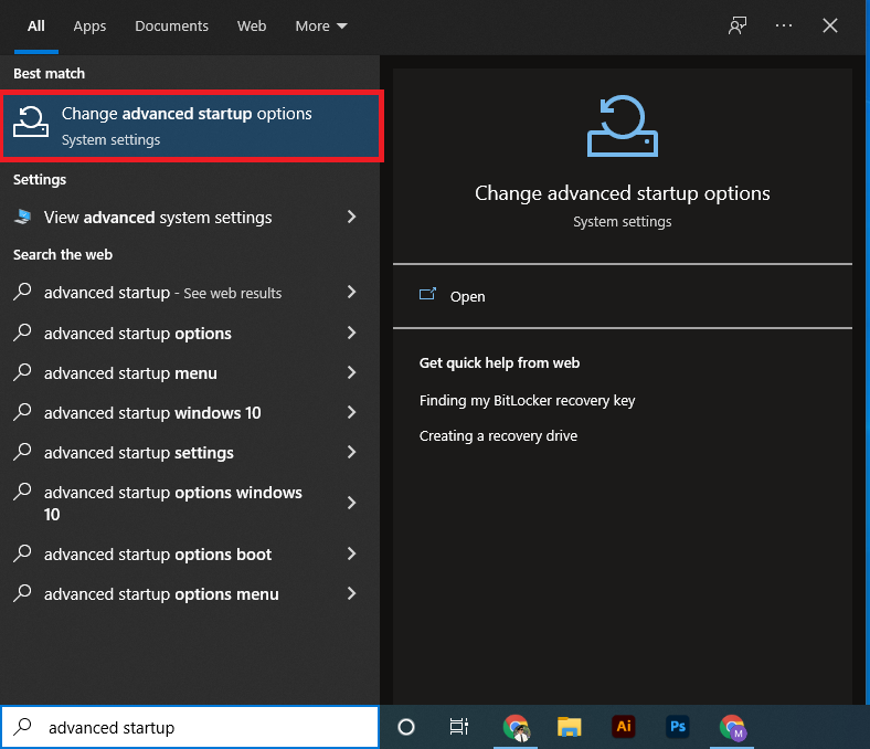 Access bios on Asus laptop under Windows 10 & 11